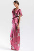 Nk Imode Peony Blooms Leisure PJ Silk Wrap Set